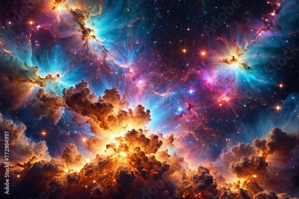 Fototapeta Hochspannungsentladung im all