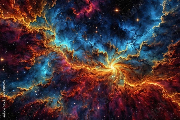 Fototapeta Hochspannungsentladung im all