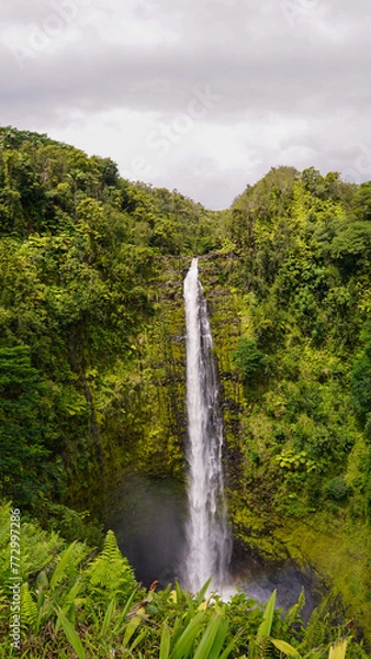 Fototapeta Regenbogen Wasserfall