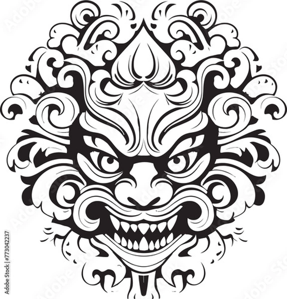 Fototapeta Ethereal Borong Magic Graphic Logo Graphics Celestial Borong Harmony Vector Emblem Emblem