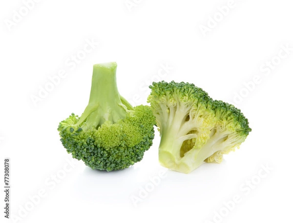 Obraz Broccoli isolated on white background