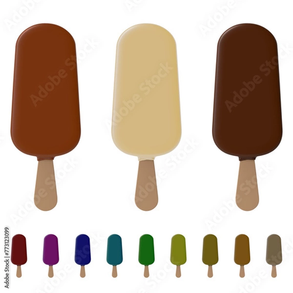 Obraz chocolate popsicle