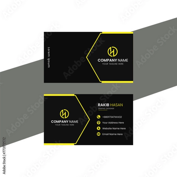 Obraz Professional business card template design