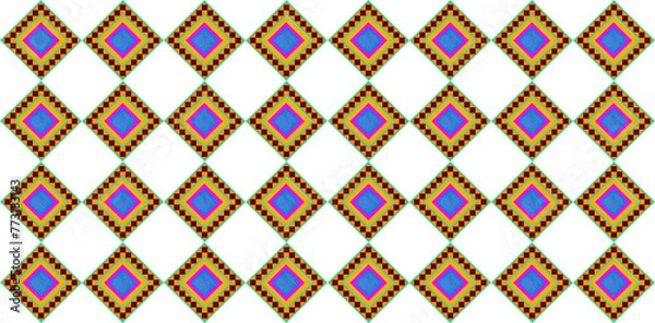Obraz seamless colorful Plasticine border background art shape  square