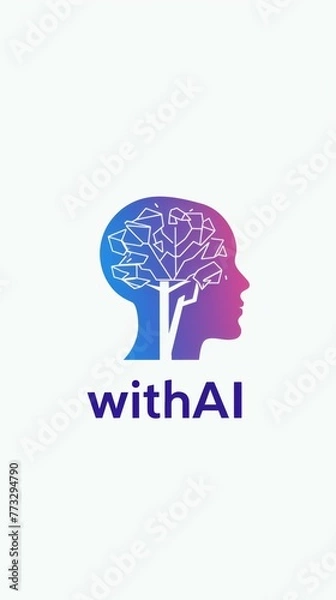 Fototapeta "with ai" icon
