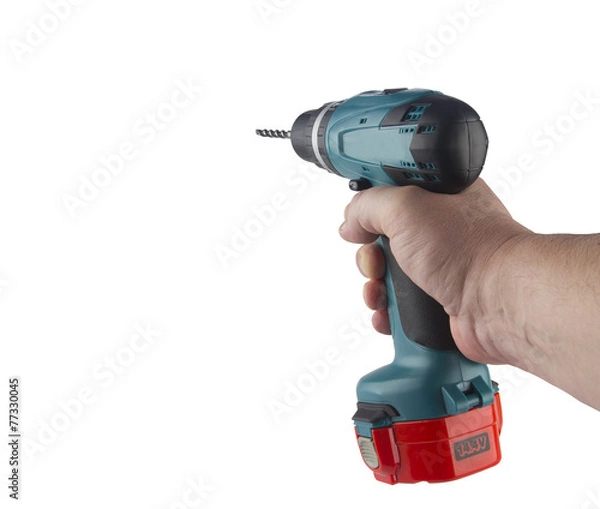 Fototapeta Drill in hand.