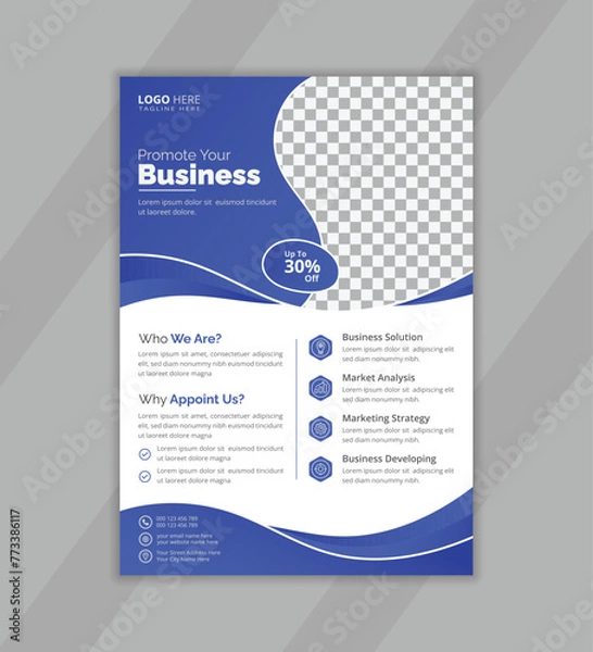 Obraz Modern vector business flyer design template