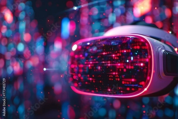 Obraz A Luminous Glimpse Into the Visionary Future of Technology Driven Connectivity and Immersion