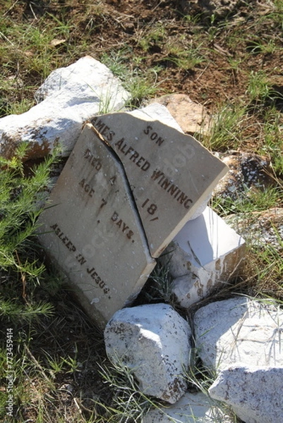 Fototapeta In memory of those killed in Frederikstad, Vrede,  Klerksdorp during the Anglo-Boer War  1899 - 1902, Boerfolk heritage and conservation. 