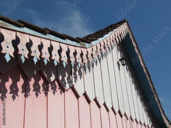 Obraz old building with blue sky