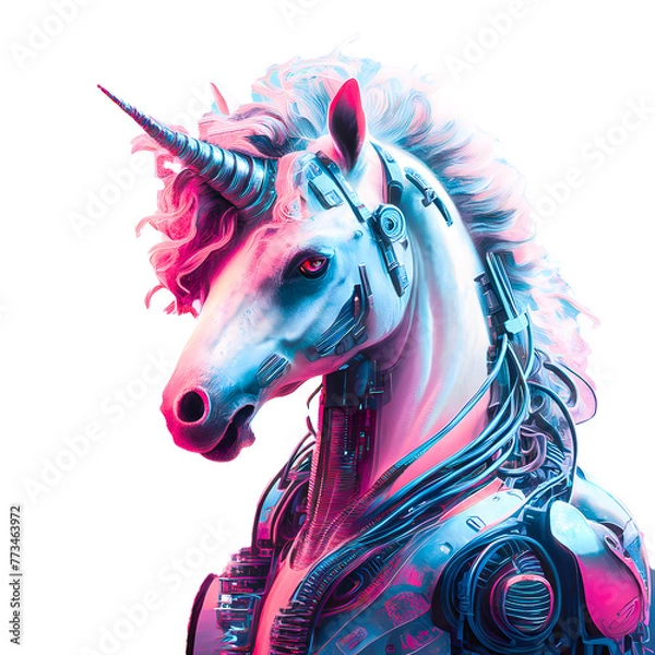 Obraz carousel horse on white