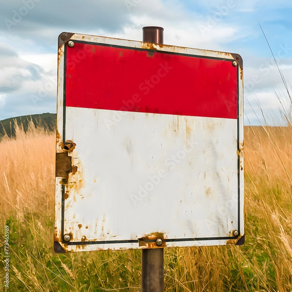 Obraz metal billboard