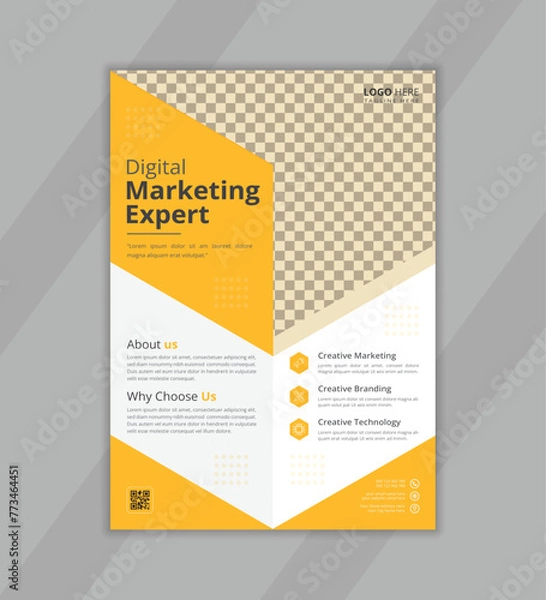 Obraz Modern vector business flyer design template