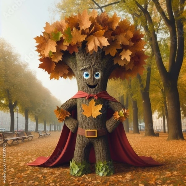 Fototapeta a superhero tree