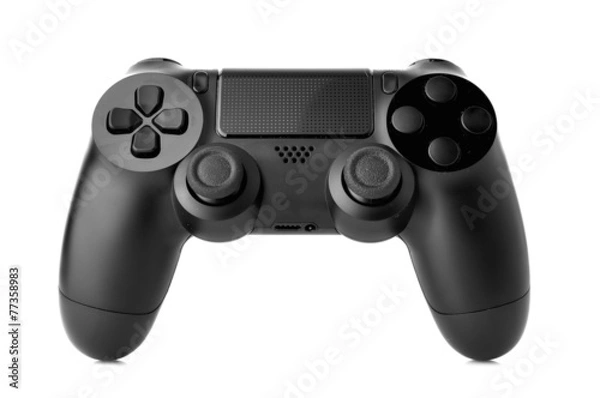 Fototapeta video game controller isolated on white background