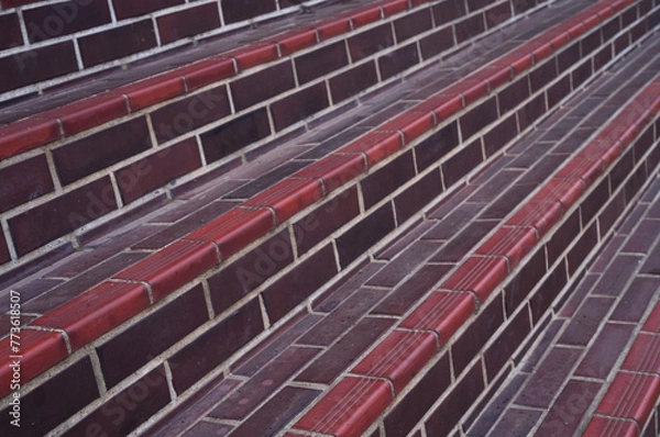 Obraz 赤煉瓦の階段