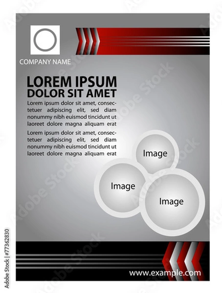Fototapeta Abstract flyer