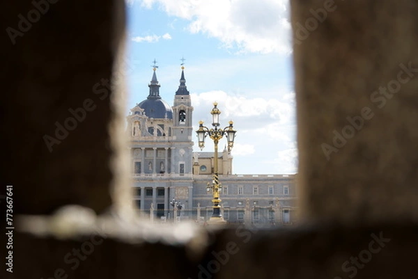Obraz The church which outside the window