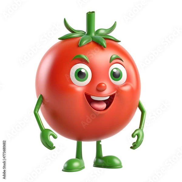 Obraz funny tomato cartoon