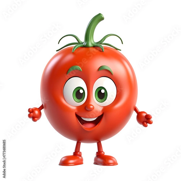 Obraz funny tomato cartoon