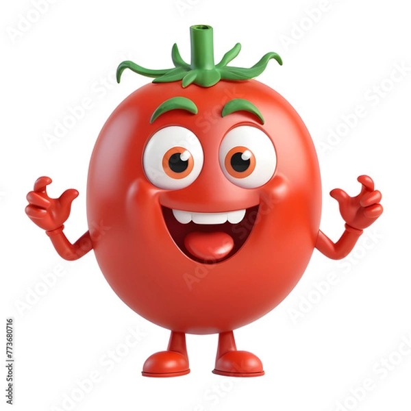 Obraz funny tomato cartoon