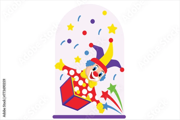 Obraz April Fools Flat Design Illustration