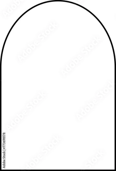 Obraz arch simple shape line vector