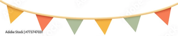 Obraz Bunting party flags