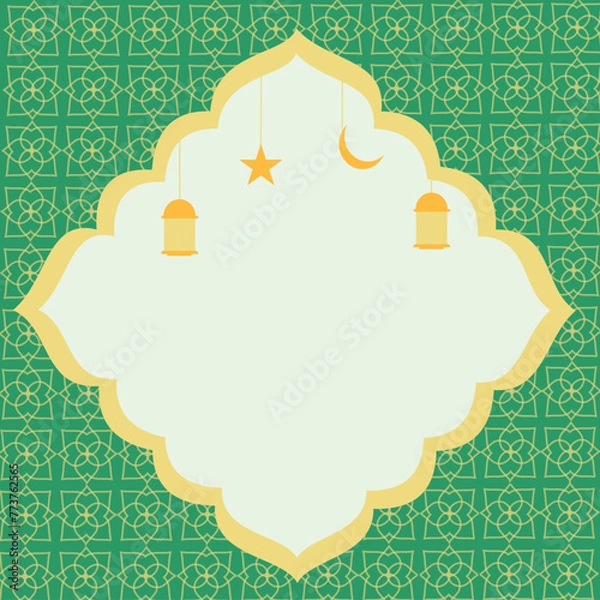 Obraz Ramadan frame shapes Vector Illustration
