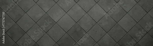 Fototapeta Wide Dark Concrete Tiled Background (3D Rendering)