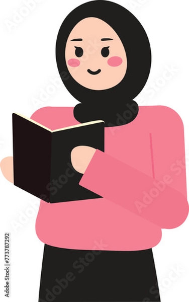 Obraz Cute Girl Activity Vector Illustration