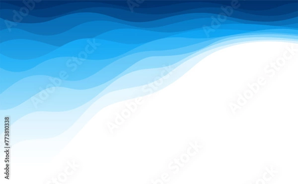 Fototapeta Abstract blue wave ocean background