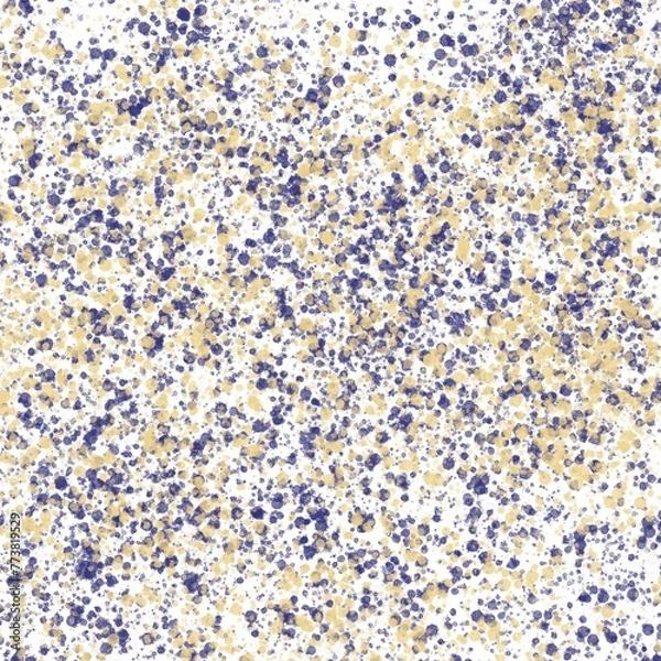 Obraz Simple background with splashes, drops, dots, blue, post, banner, backdrop