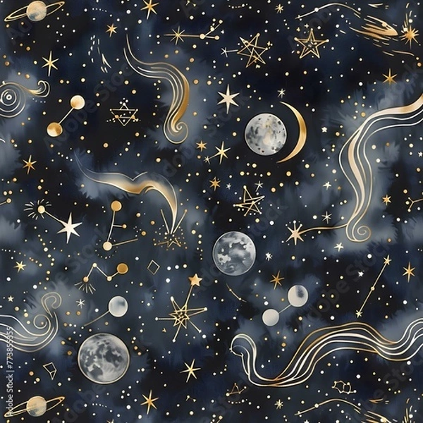 Fototapeta background with stars