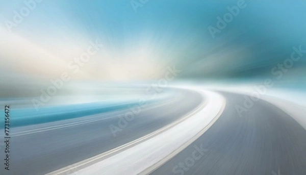 Obraz motion blur road
