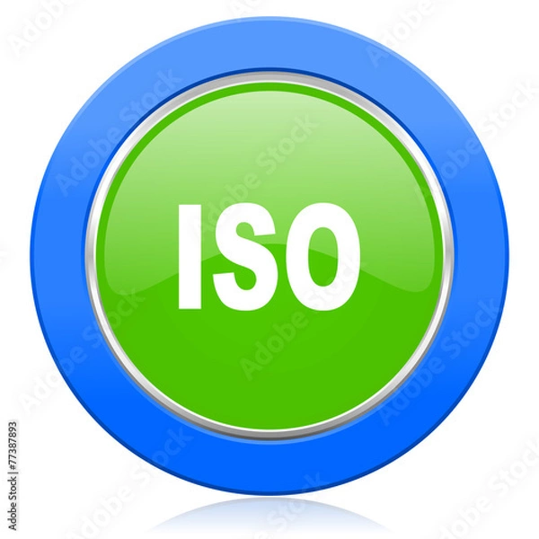 Fototapeta iso icon