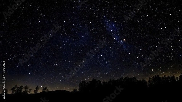 Obraz Night sky, stars and space.