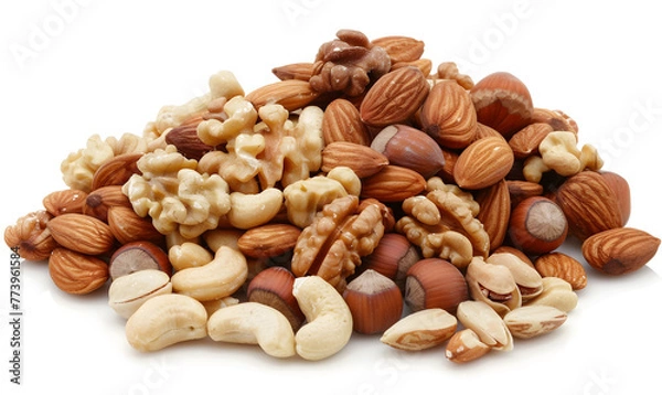 Fototapeta Assorted nuts,  Generative AI 