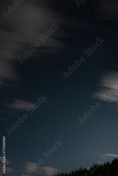 Obraz Night sky and clouds