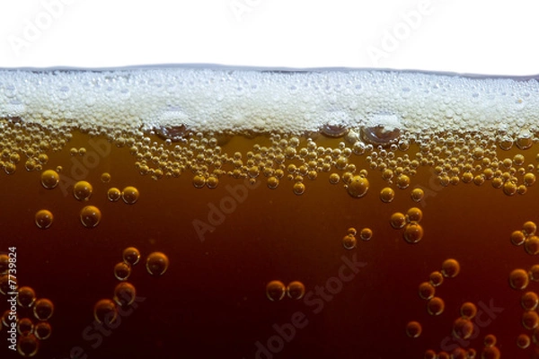 Obraz unfiltered dark beer with foam