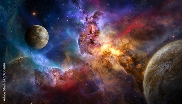 Obraz planet and space