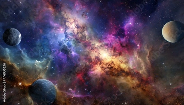 Obraz space galaxy background