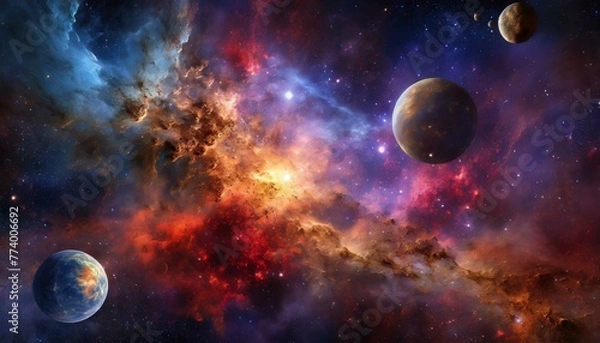 Obraz planet and space