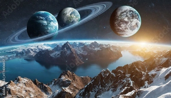 Obraz earth in space