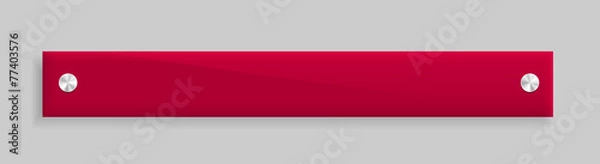 Obraz the glossy red banner