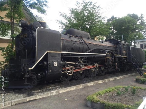 Fototapeta 蒸気機関車D51