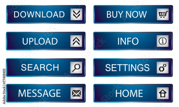 Fototapeta Web buttons