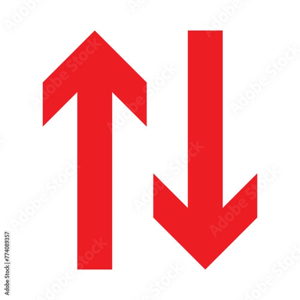 Obraz Up and down arrow vector isolated eps10