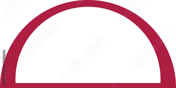 Fototapeta arch semi circle  geometric shape retro groovy
