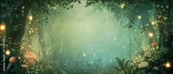 Fototapeta Minimalist invitation template